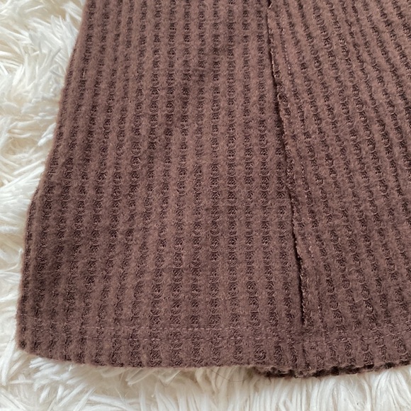 Cherish Hacci Waffle Cowl Neck Top 💗 Brown - Picture 13 of 15
